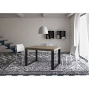 Tavolo allungabile 120/380x90 cm Tecno Premium telaio Antracite - Tortora