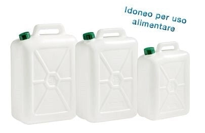 Latta Tanica Alimentare per Acqua in Plastica 15 Litri Ecoplast