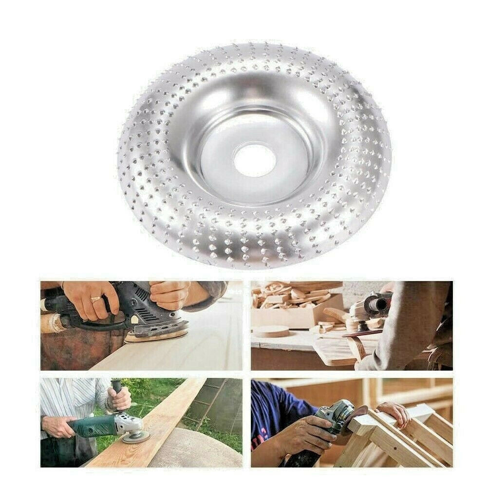 Trade Shop - Disco Per Smerigliatrice Angolare Raspa Levigatura Intaglio Legno 125 Mm 66014 -