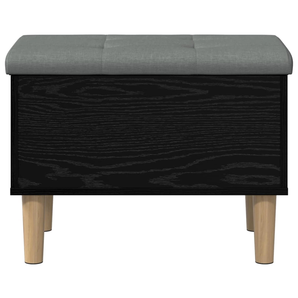 Panchina con Cuscino Rovere Nero 62 x 42 x 46 cm 8017735