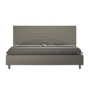 Letto con rete imbottito 180x200 similpelle cappuccino Sunny