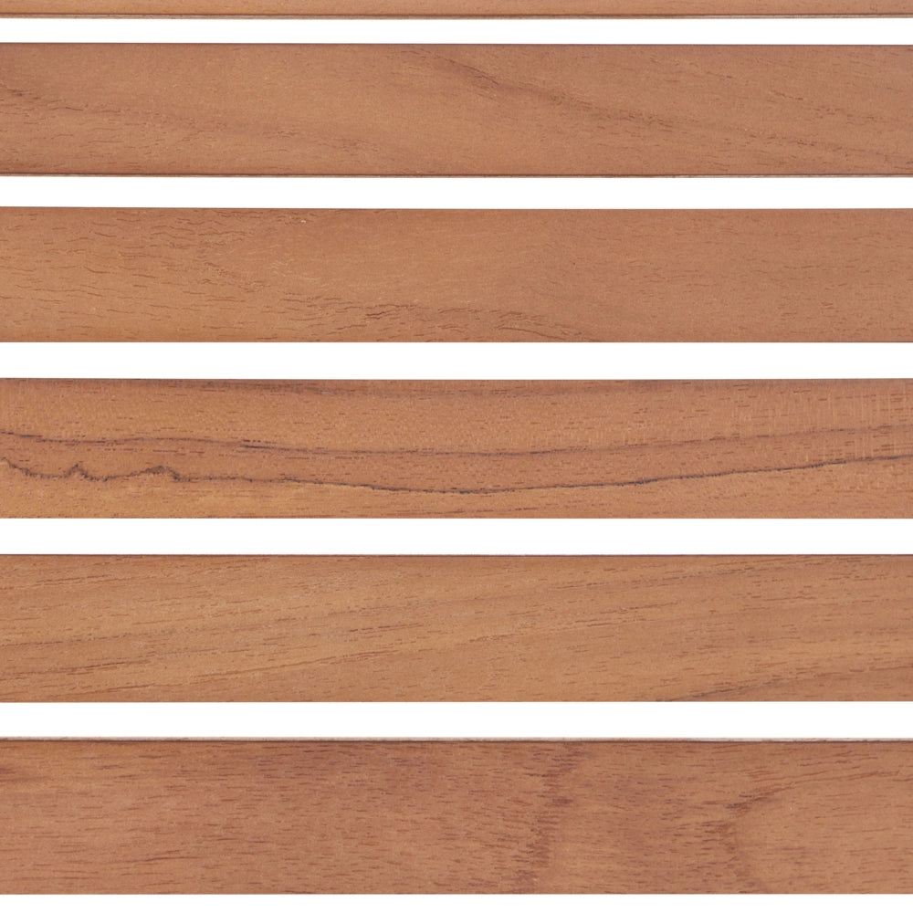 Set da pranzo da giardino da 7 pezzi in legno di teak chiaro con struttura in metallo argento 6 sedie