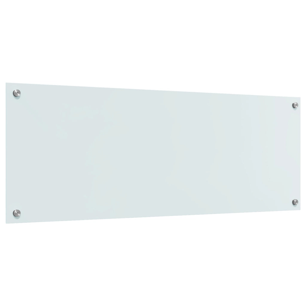 Schienale Cucina Bianco 110x40x0,6 cm Vetro Temperato