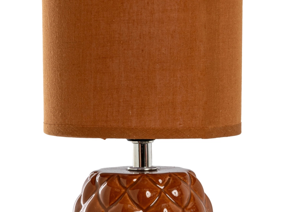 Lampada Da Tavolo Comodino Ricaricabile Accensione On/Off Modello Nasso - Lampada - Arancione