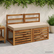 Cuscini per Panchina a 2 Pezzi SOEST 2 pz 100% Poliestere 950133