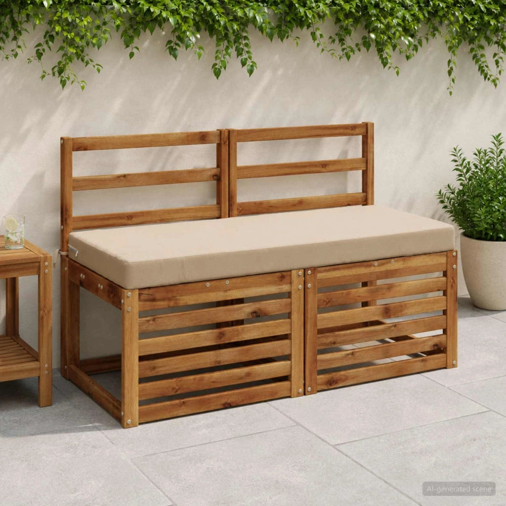 Cuscini per Panchina a 2 Pezzi SOEST 2 pz 100% Poliestere 950133