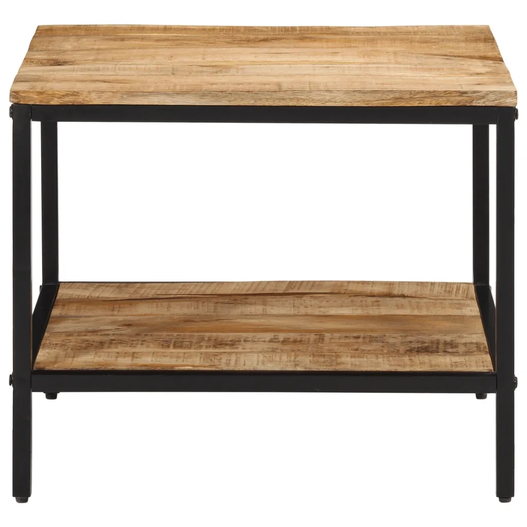 vidaXL Tavolino da Salotto 55x55x45 cm Legno Massello di Mango Grezzo