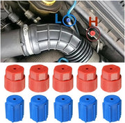 Kit di Coperture per Condizionatori 10 pezzi - Coperture di Connettore - Coperture di alta pressione/bassa pressione - Materiale ABS - Resistente alla pressione/ Resistente alla corrosione - Lunghezza totale 20 mm - Coperture per condizionatori