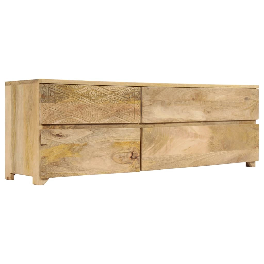 Pratico mobile porta TV/credenza di design in legno massello di mango 120 cm 2502171