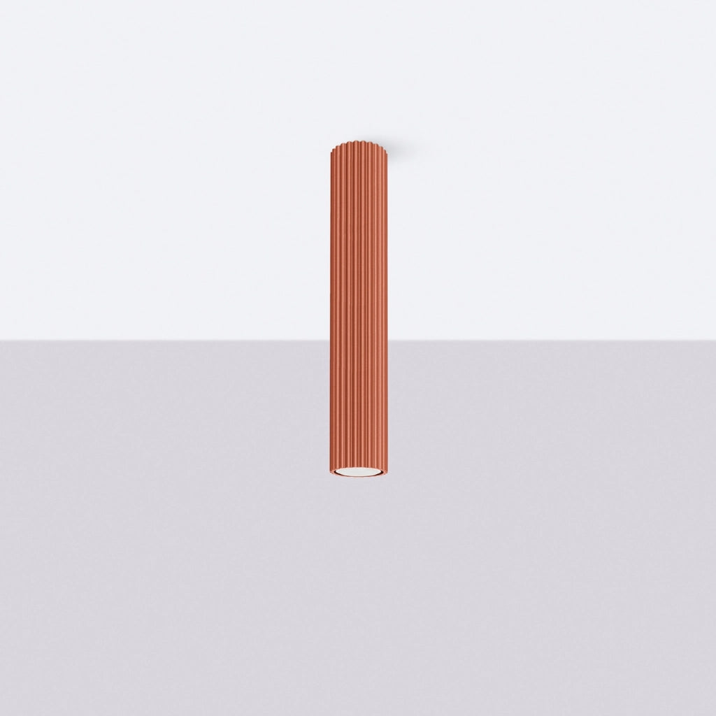 Spot soffitto GRAVIO Pure Lume rosso ocra tondo 40cm GU10