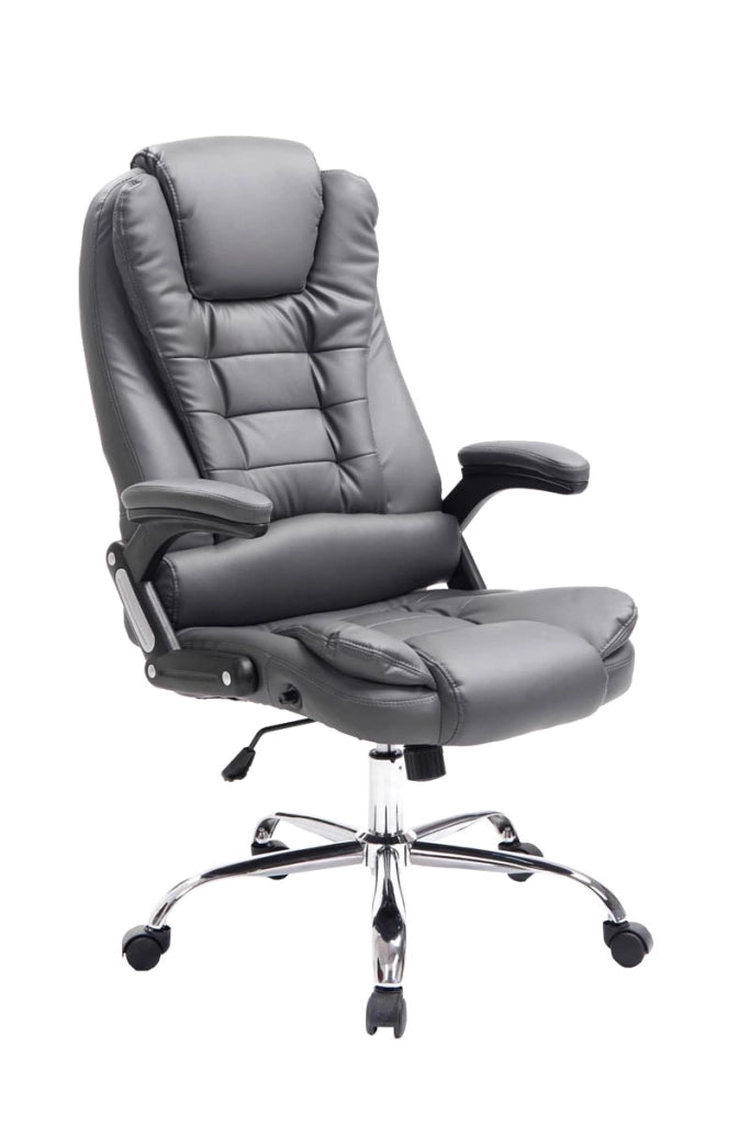 Sedia da ufficio Thor in similpelle grigio
