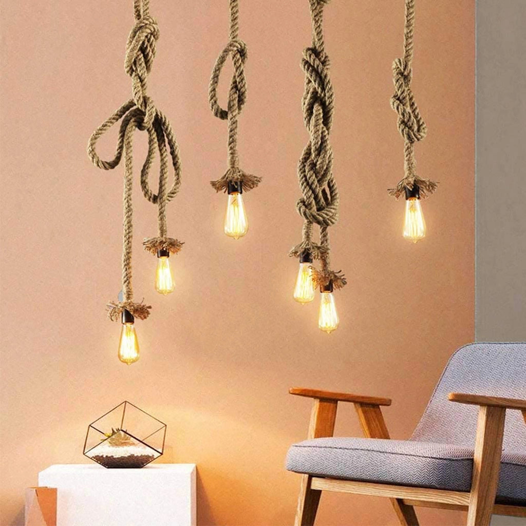 Pendente SMART doppia corda 2 lampade intelligenti vetro LED E27 10W WiFi RGB 1800K sospensione vintage dimmerabile Alexa Google luce decorativa