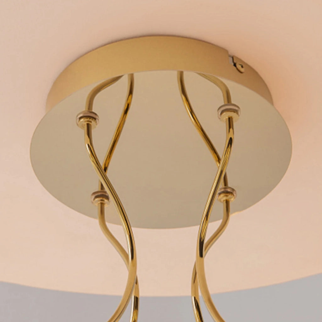Maytoni Plafoniera moderna Tessara 1 luce LED integrato oro acciaio
