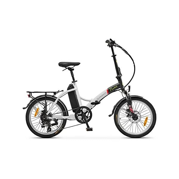 Argento bicicletta elettrica e-bike piuma s bianca - MT22-PISUMAS