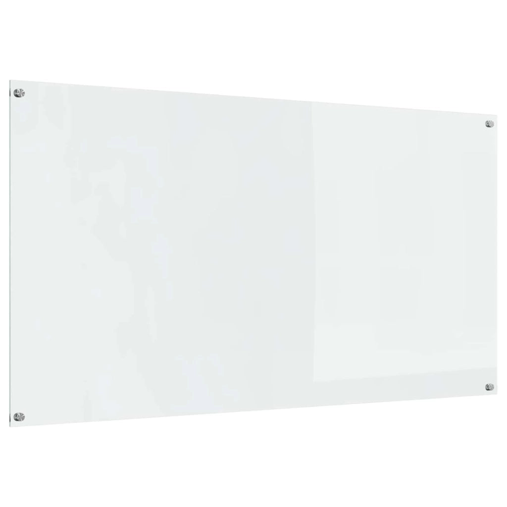 Paraschizzi moderno per cucina 110 x 60 cm resistente al calore finitura elegante in vetro temperato trasparente 02_0058474