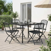 Set di Mobili da Esterno 5 pcs Antracite Ferro e Acciaio 3422895