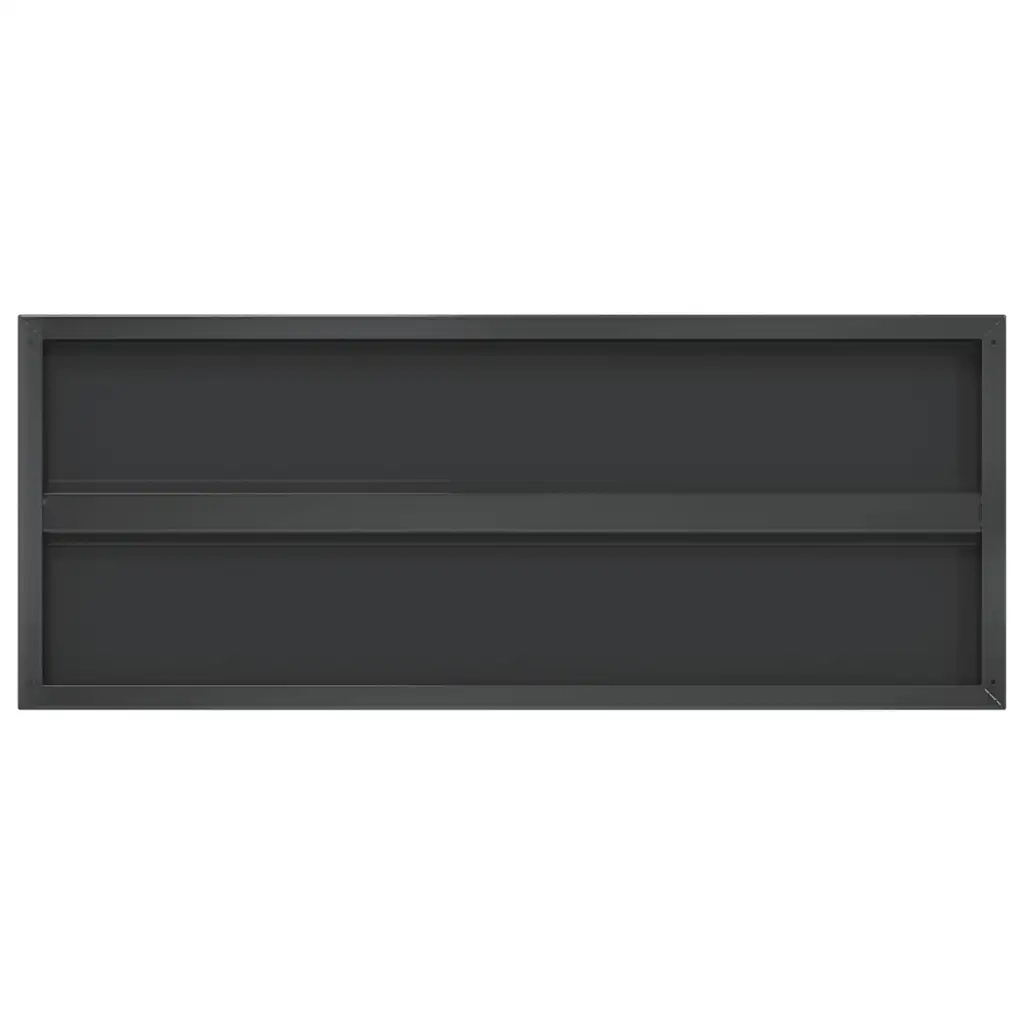 Mensole a Muro 2 pz 100x40x3 cm Nero in Acciaio Inossidabile