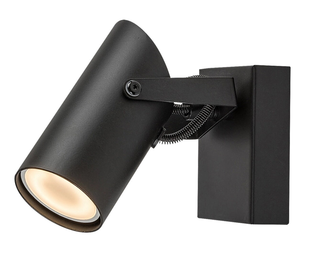 Applique industriale nera tubo orientabile GU10 Rabalux