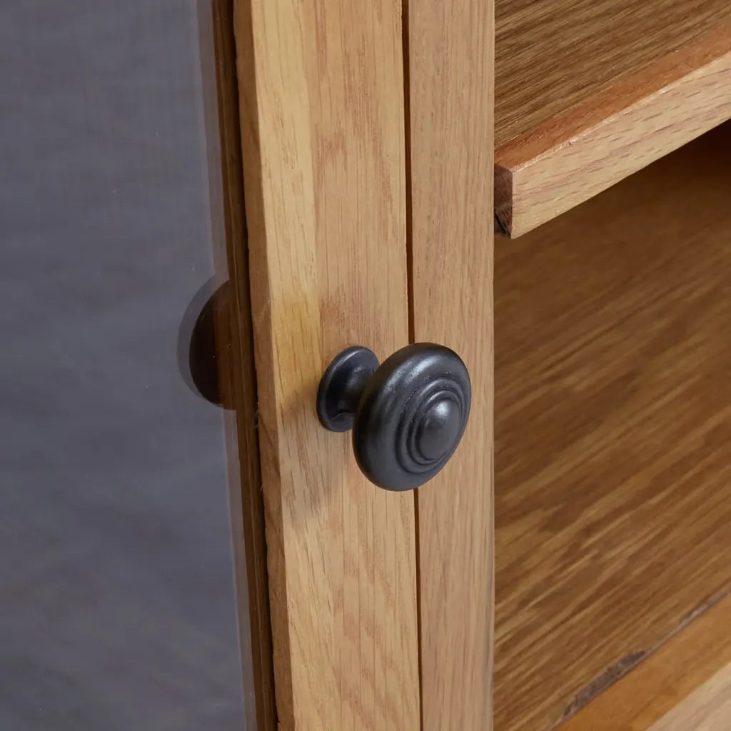 Mobile TV 110x35x44 cm in Legno Massello di Rovere 327435