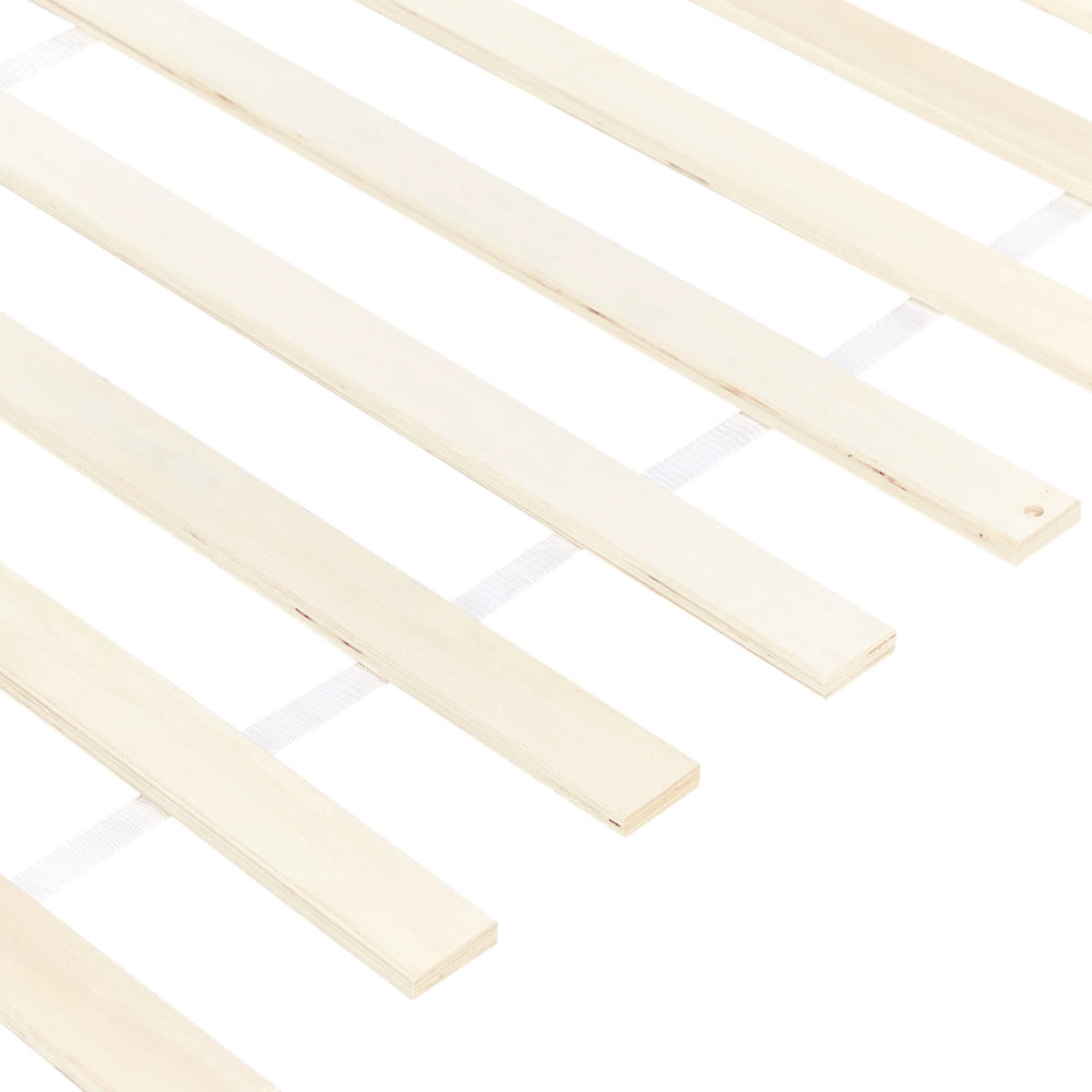 Letto singolo in legno di pino bianco 90 x 200 cm rete a doghe