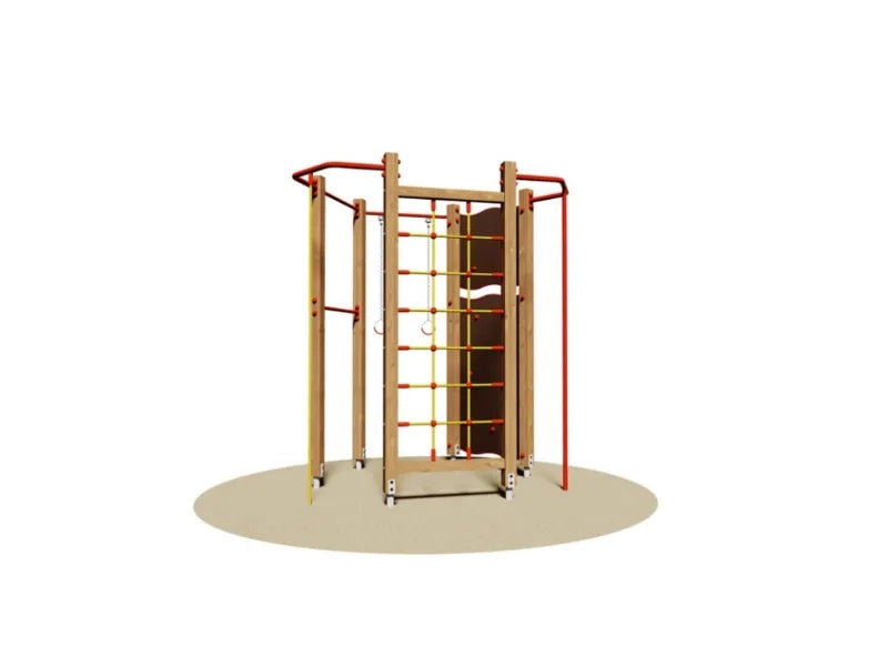 Palestrina Hawai 815 Giochipark cm225x170x250h rete fune barre anelli parete