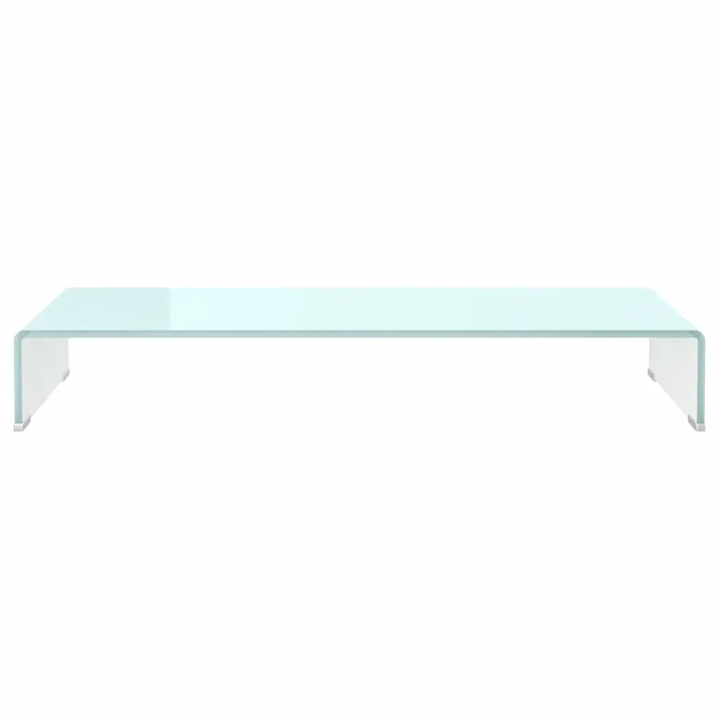 Supporto TV / Rialzo Monitor in Vetro Verde 90x30x13 cm 244146