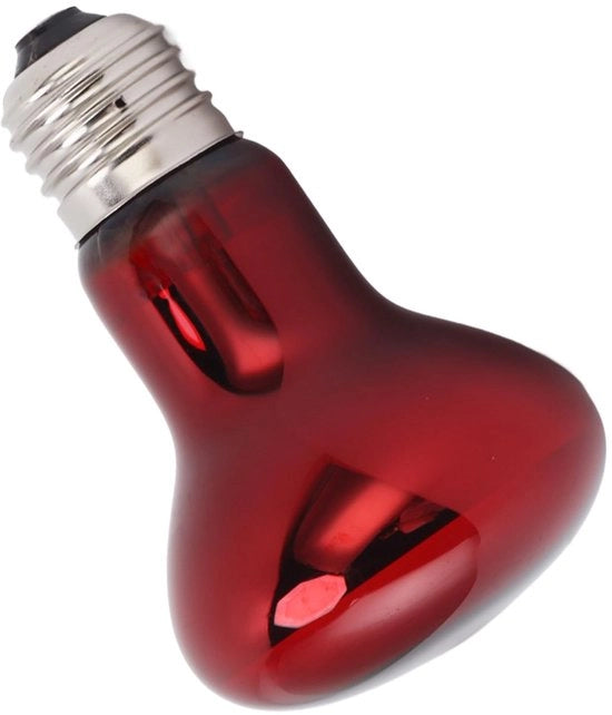 Lampada a Riscaldamento UV per Rettili - Alta Temperatura Resistenza - Rosso - Economia Energetica - Adatto per Tartarughe - 75 Watt