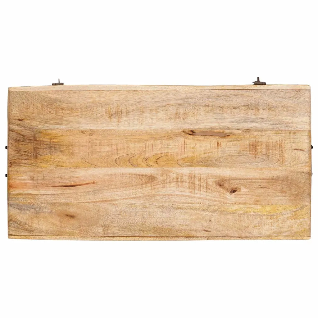Scatola di Stoccaggio 70 x 35 x 40 cm legno massello di mango 4104571