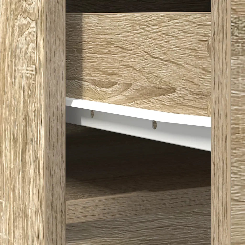 Credenza | Madia | Buffet da pranzo | Armadio da pranzo Rovere Sonoma 37,5x35x180 cm in Legno Multistrato