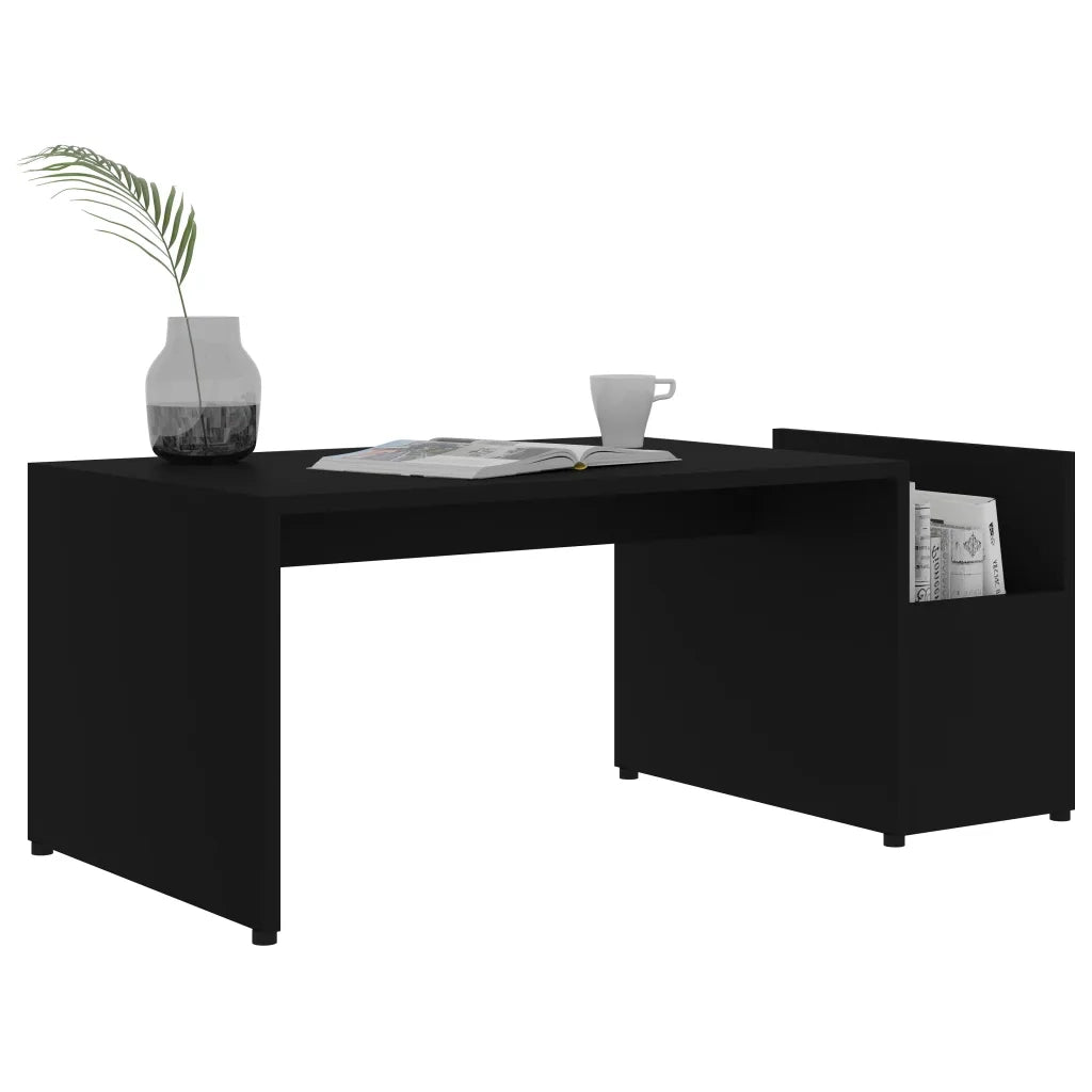 Tavolino da CaffÃ¨ Nero 90x45x35 cm in Truciolato cod mxl 9229