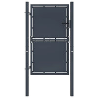 Cancello per Giardino in Acciaio 100x150 cm Antracite cod mxl 51819