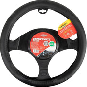Coprivolante auto Deluxe, diametro 37-39 cm, nero comoditÃ  sicurezza
