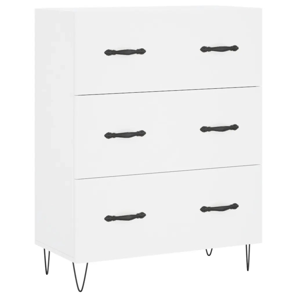 Credenza Bianca 69,5x34x180 cm in Legno Multistrato 3199777