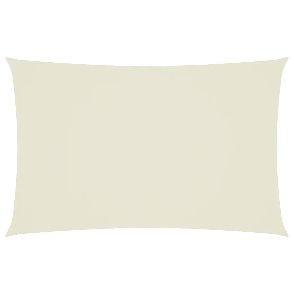 Parasole a Vela Oxford Rettangolare 2,5x5 m Crema 135209