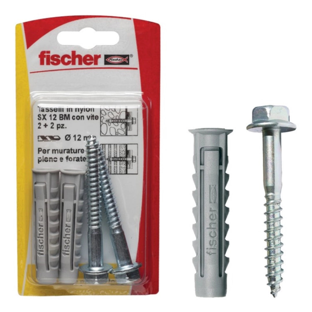 Tasselli Nylon Sx 12 Bm K Set 5 Pezzi - Fischer