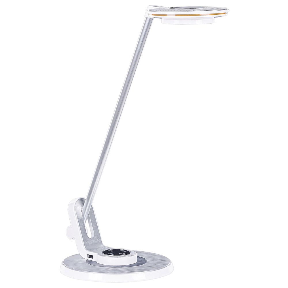 Lampada da soffitto a LED con piastra metallica bianca 45 cm supporto USB ufficio cameretta soggiorno
