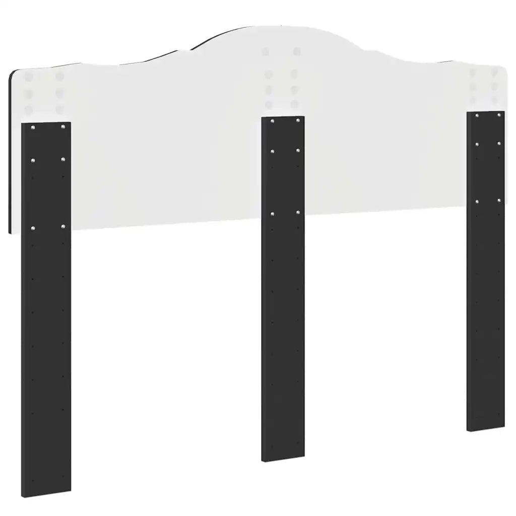 Testiera-Testata-Testiera Decorativa Rovere Nero 135 cm Legno multistrato 818542