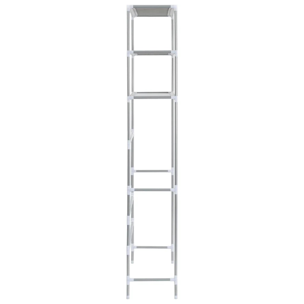 Scaffale portaoggetti a 3 ripiani 69 x 28 x 169 cm Argento 02_0005507