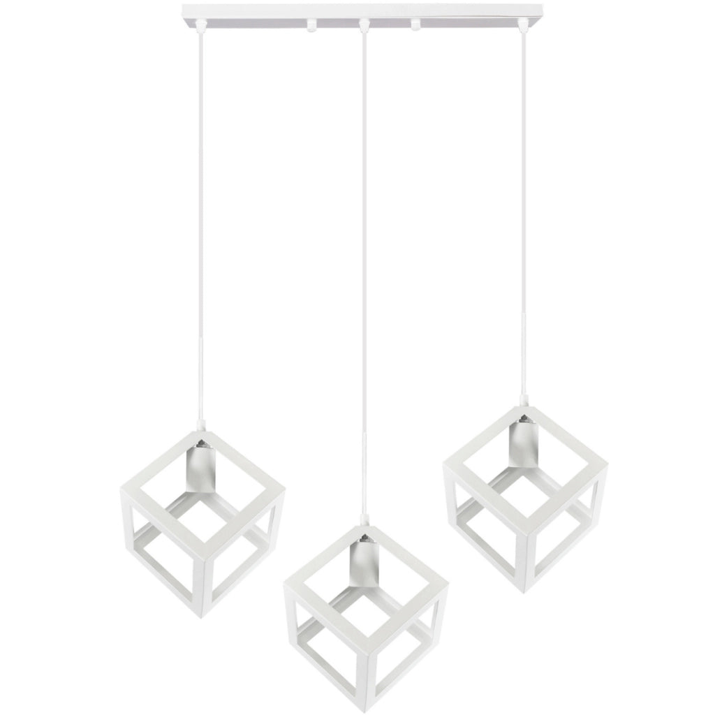 Lampadario Polux Sweden bianco metallo 3xE27