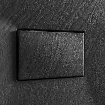 Piatto doccia 80x140 in resina nero effetto pietra riducibile Agorà