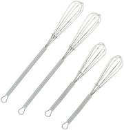 Mini-garde per cucina, piccola garde, garde per salse, mini-garde, argento, 2 di ogni misura, 5" e 7" (4 pezzi)