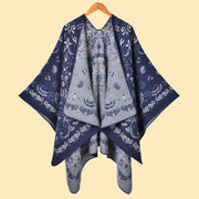 Sciarpa da donna vintage in jacquard con stampa leopardata