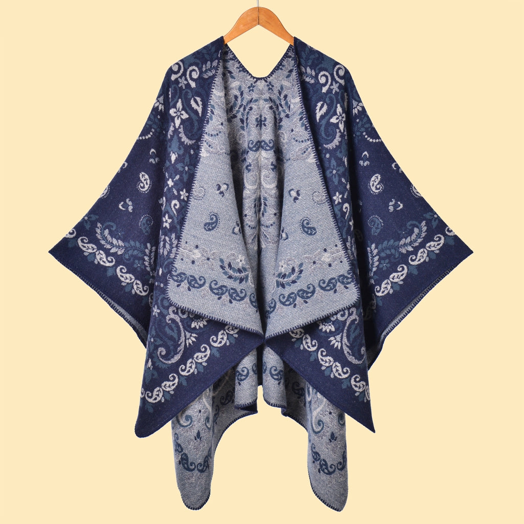 Sciarpa da donna vintage in jacquard con stampa leopardata