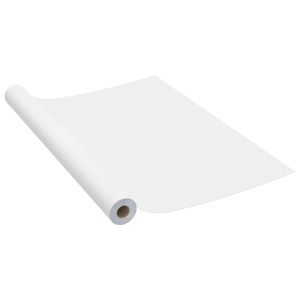 Pellicola Autoadesiva per Mobili Bianca 500x90 cm in PVC CFW1223883