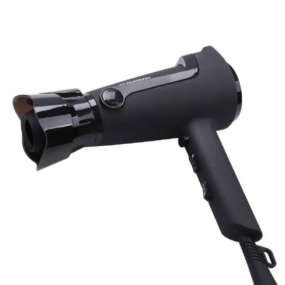 Trade Shop - Asciugacapelli 2000 Watt Gm-132 Professionale 3 Velocità Con Ugello Rotante Phon -