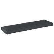 Cuscino per panca Nero 140x40x8 cm in tessuto Oxford