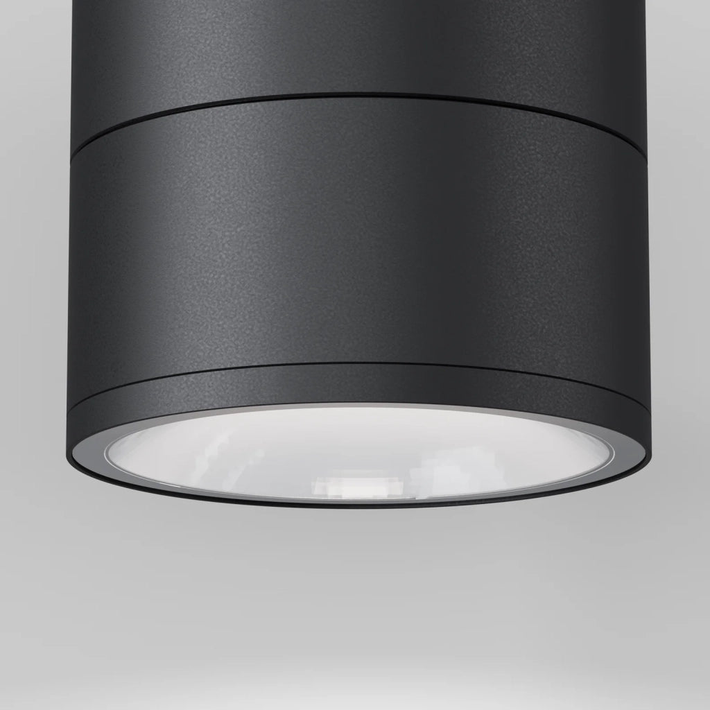 Faretto Da Esterno Moderno Spin Led Integrato 12W Vetro Grigio Ip54
