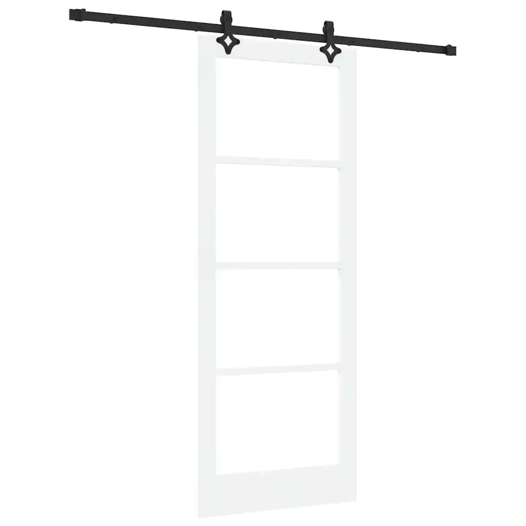 Porta scorrevole ORKDAL Bianco e Nero 83 x 211 cm 3332196