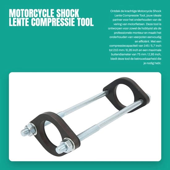 Set di molle a compressione per auto - Capacità di compressione 145/210 mm - Set di molle a compressione - Materiale in acciaio pesante - Resistente alla corrosione - Diametro massimo esterno 75 mm