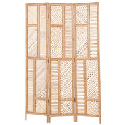 Divisorio per la stanza Telaio in rattan naturale 3 pannelli pieghevoli Schermo decorativo in vimini Divisorio